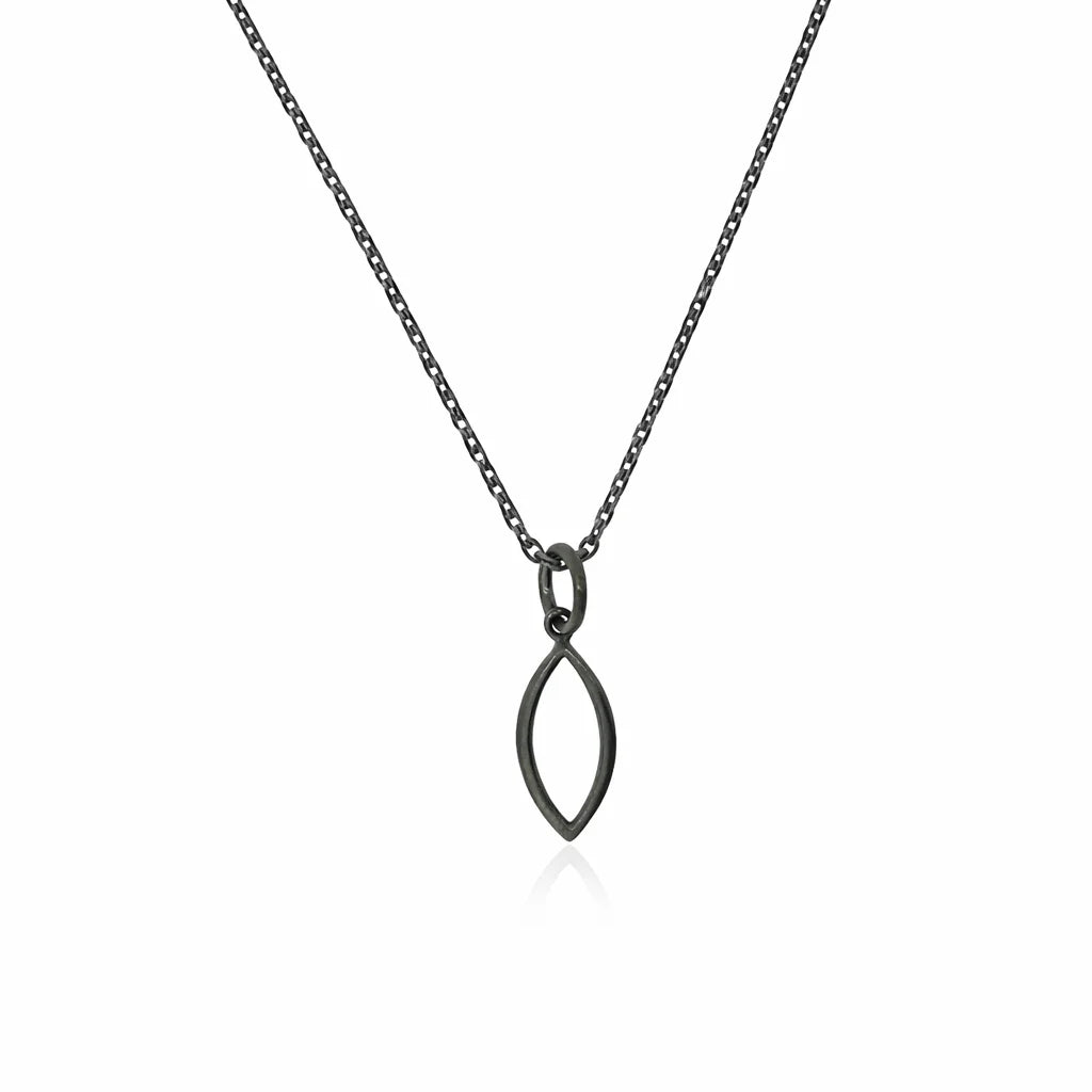 Oxyderet Dråbe Halskæde