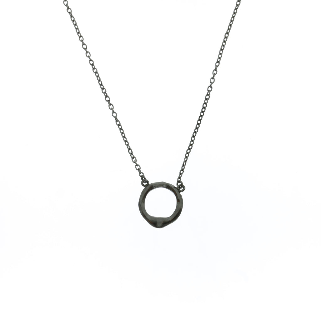 Oxyderet Cirkel Halskæde
