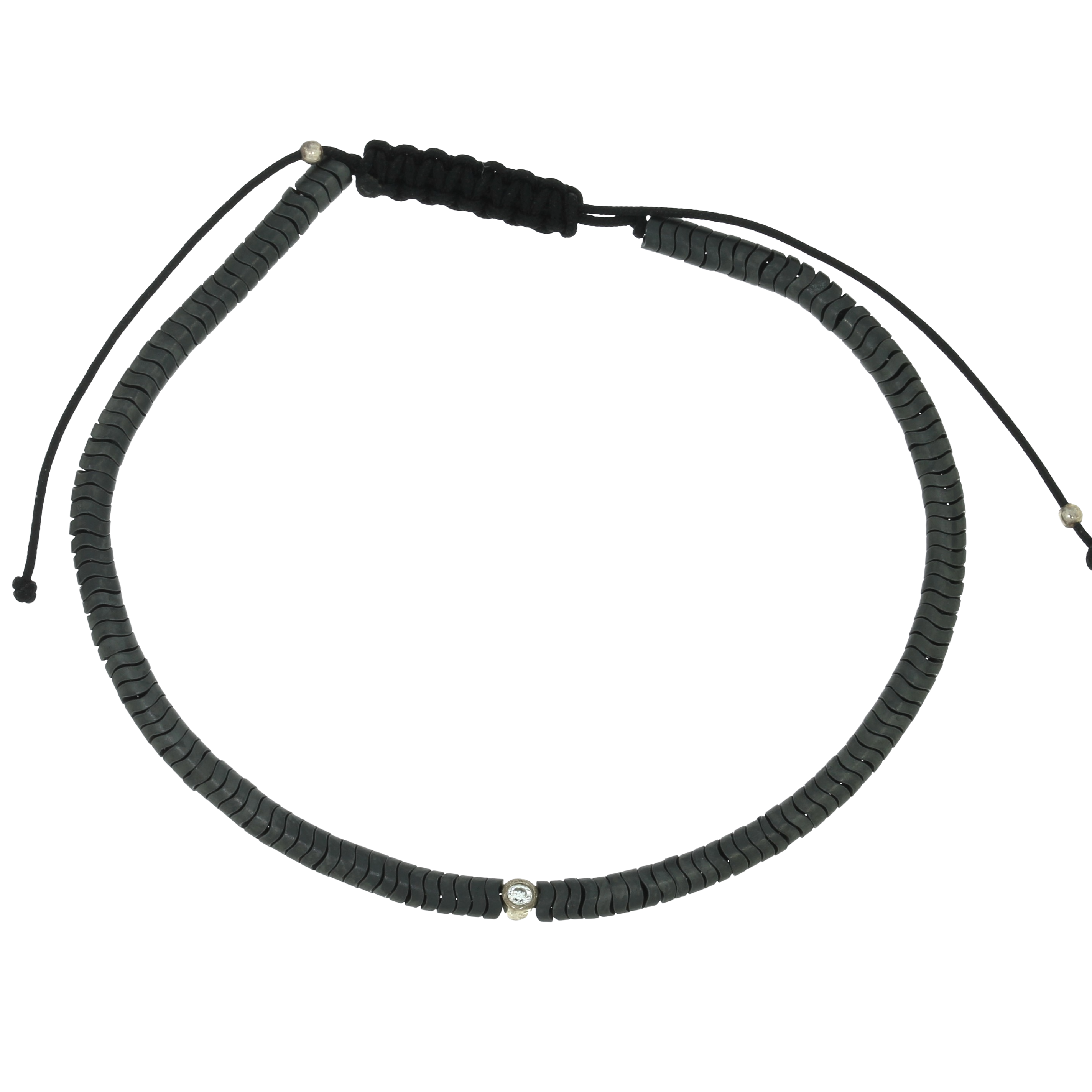 Justerbar Flettet Sten Armbånd