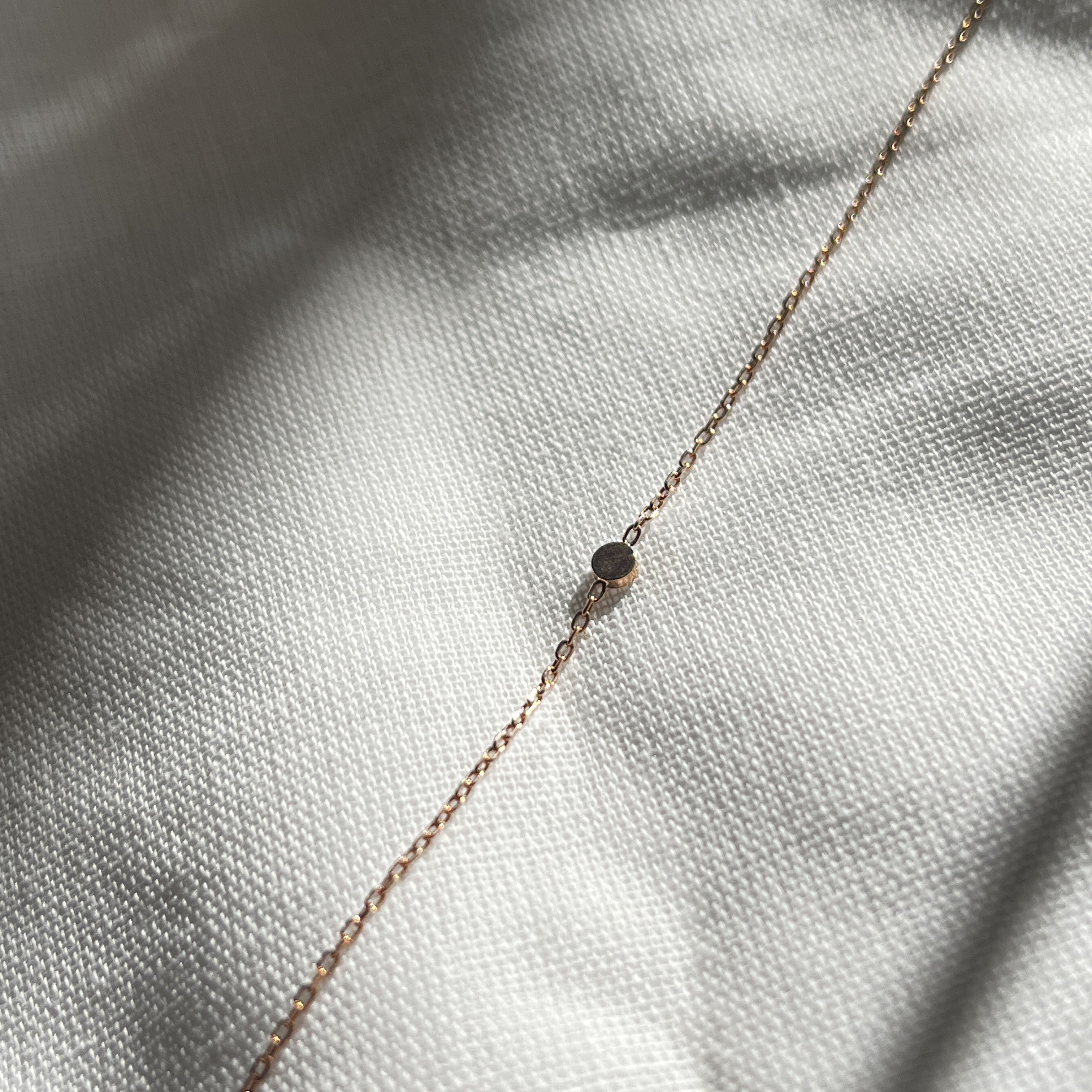 Rosaforgyldt Mini Plade Armbånd
