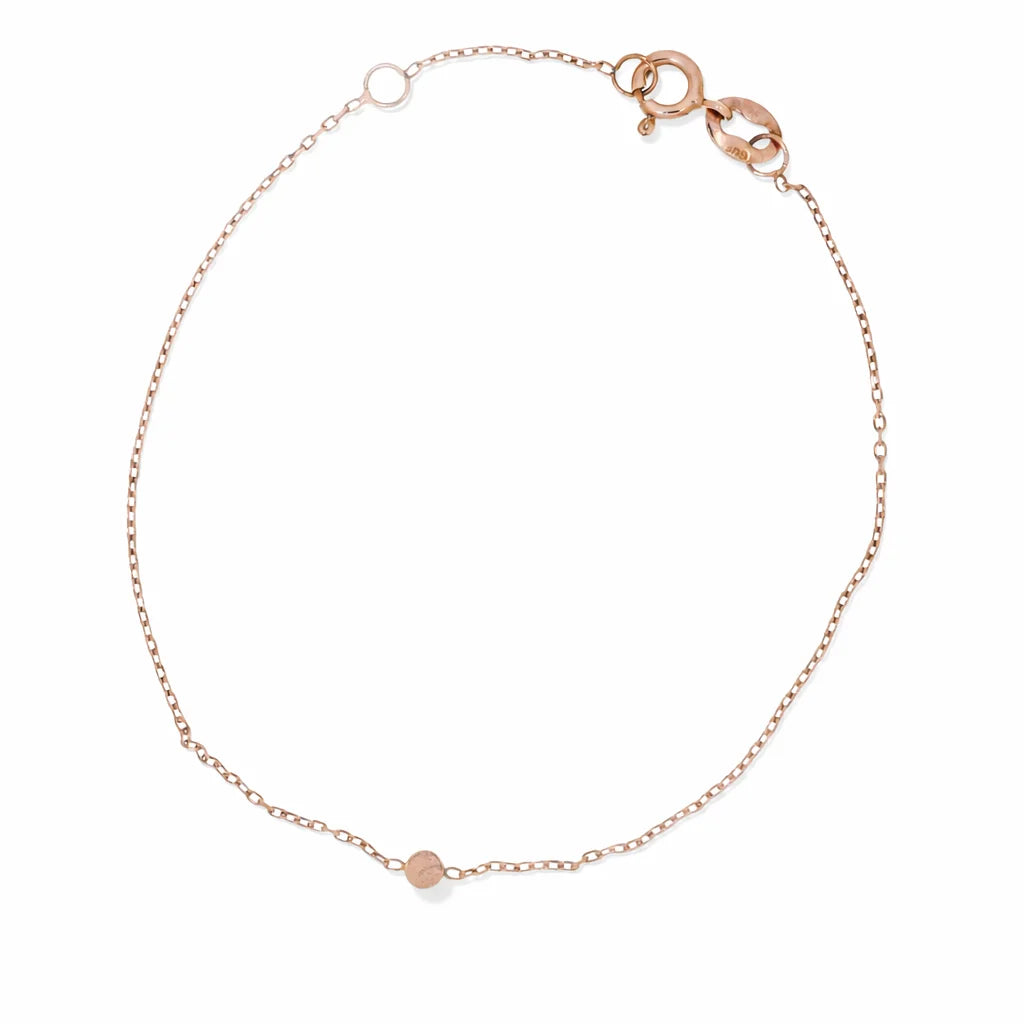 Rosaforgyldt Mini Plade Armbånd
