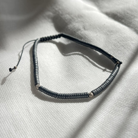 Justerbar Flettet Sten Armbånd