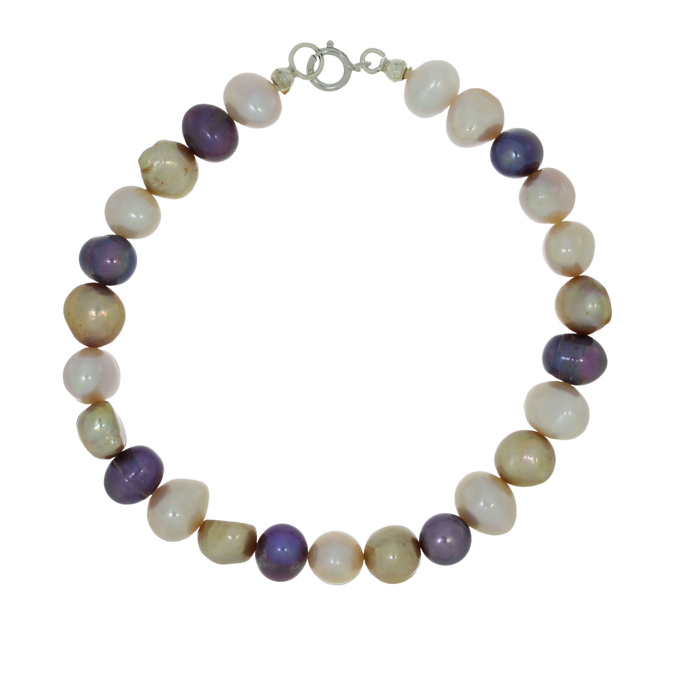 Mix Ferskvandsperle Armbånd