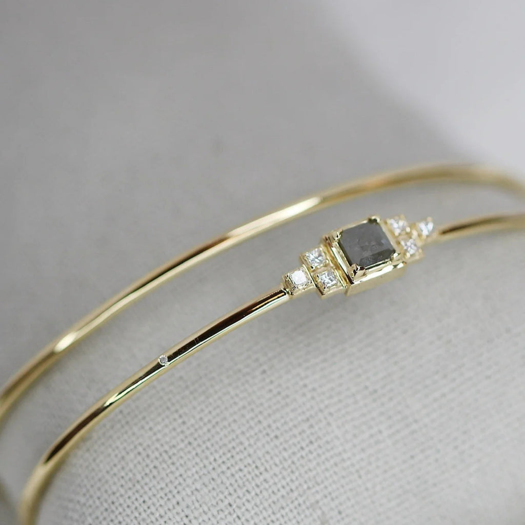 Raw armring - 18kt Rødguld