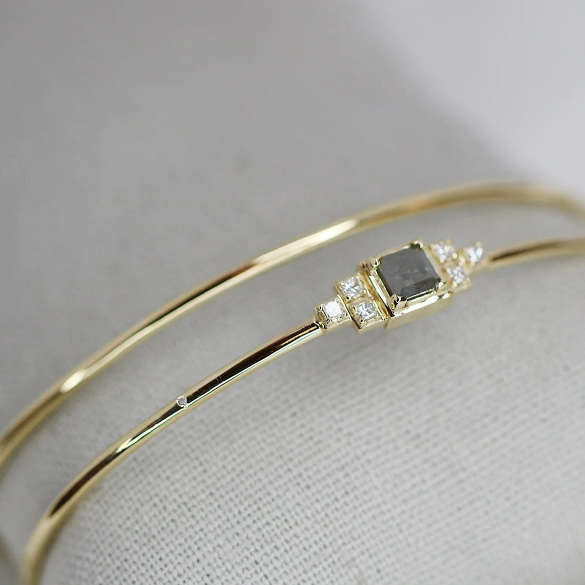 Raw armring - 18kt Rødguld