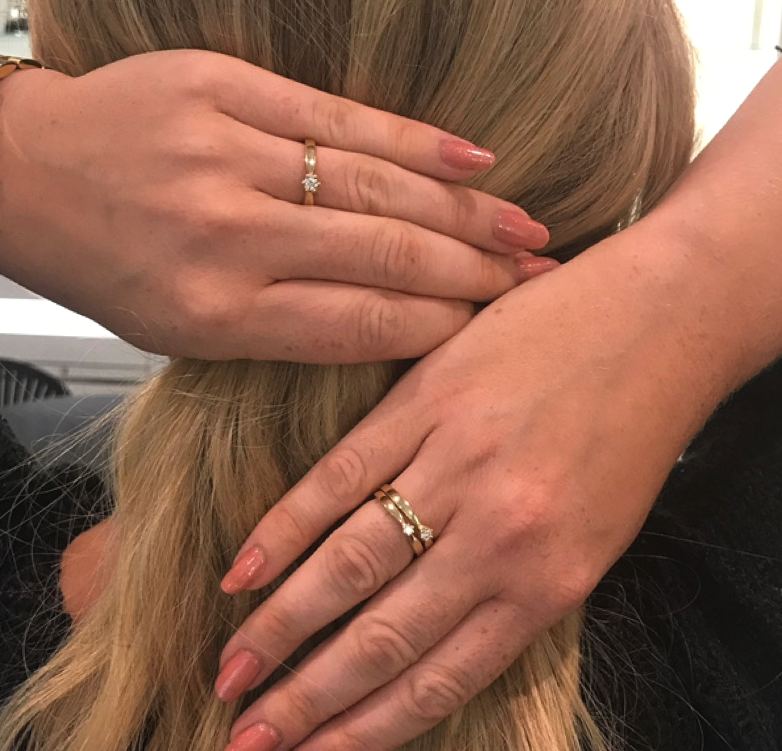 14 Karat Estelle Ring 0,15 ct.