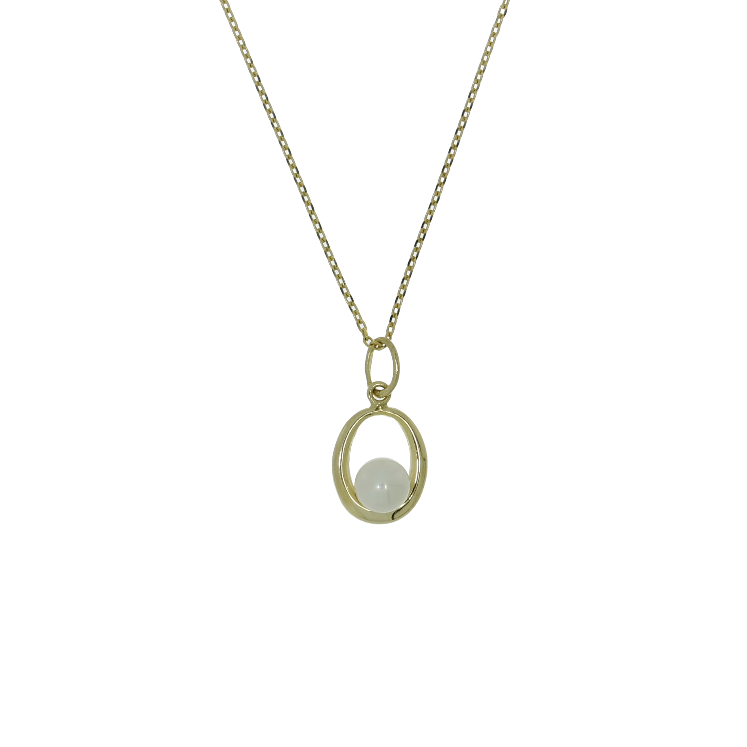 8 Karat Ferskvandsperle Halskæde