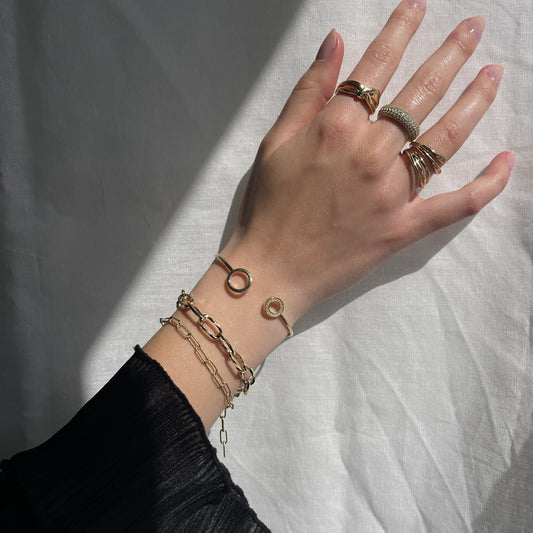 9 karat guldarmbånd