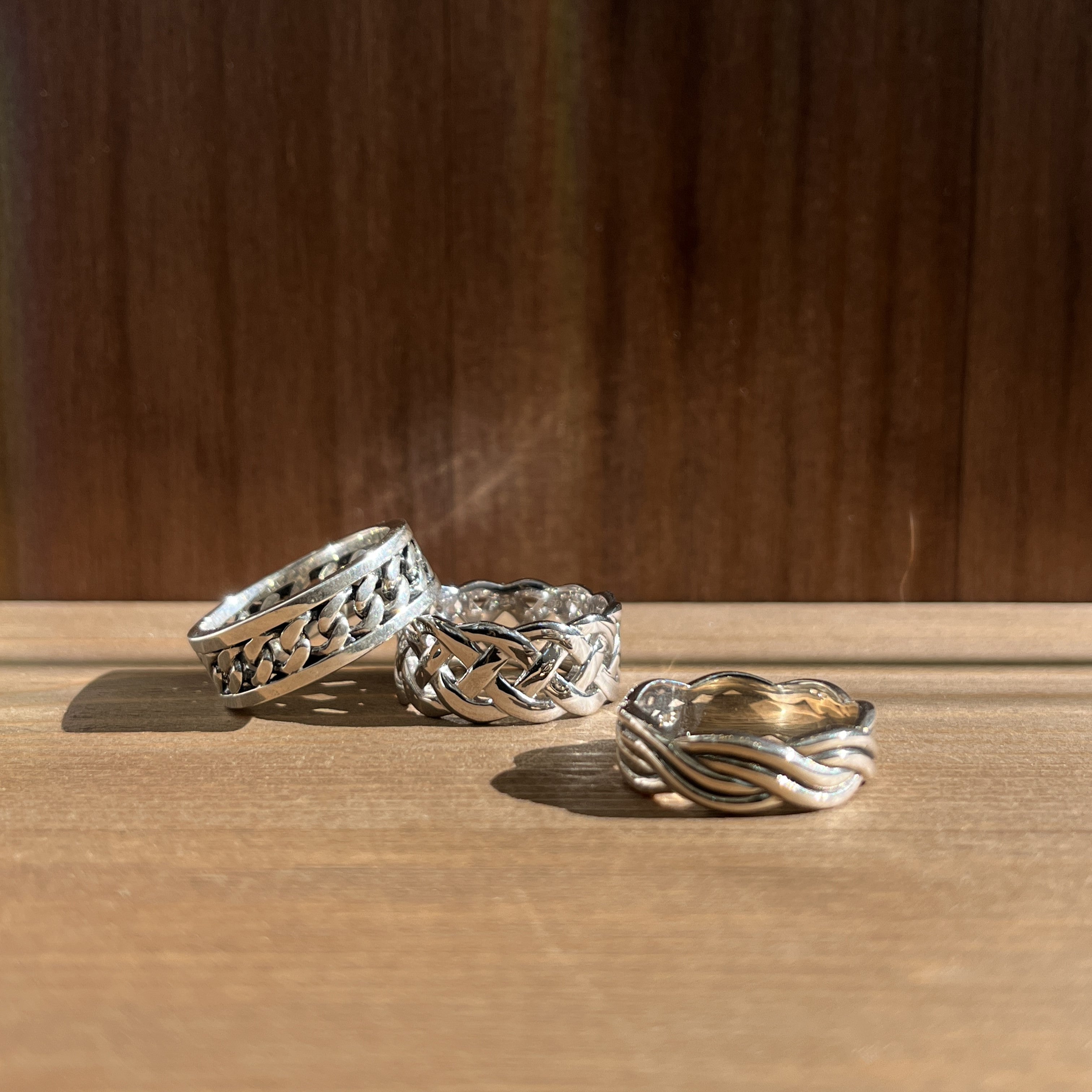 Sølv Flettet Ring