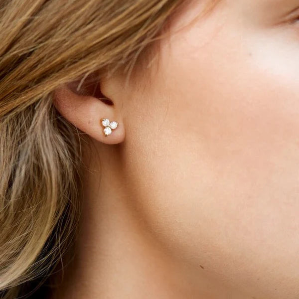Fryd Diamant ørestik L - 18kt Hvidguld