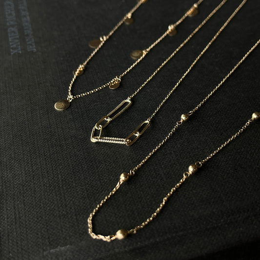 9 Karat Links Halskæde