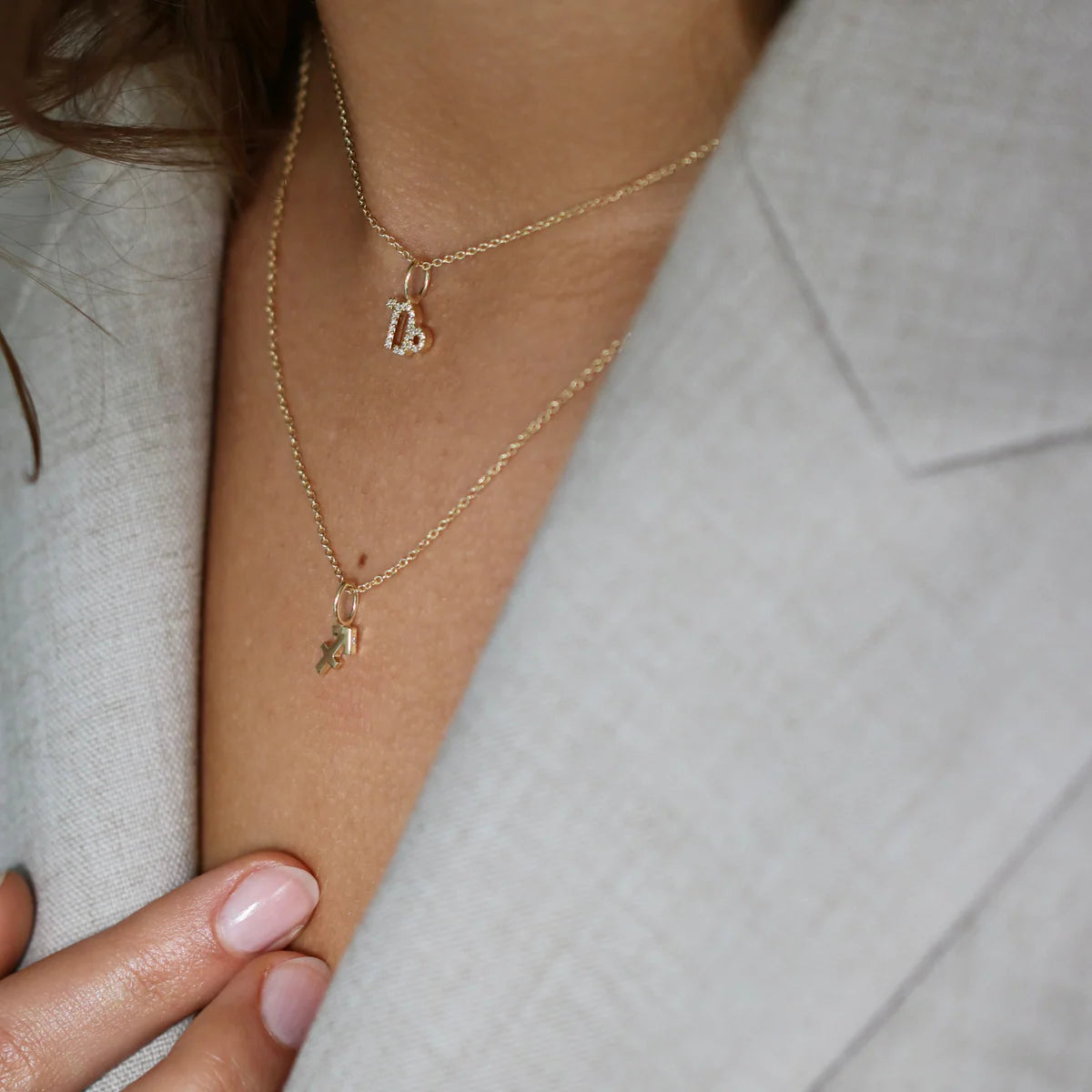 My Stenbuk diamant vedhæng - 18kt Rødguld