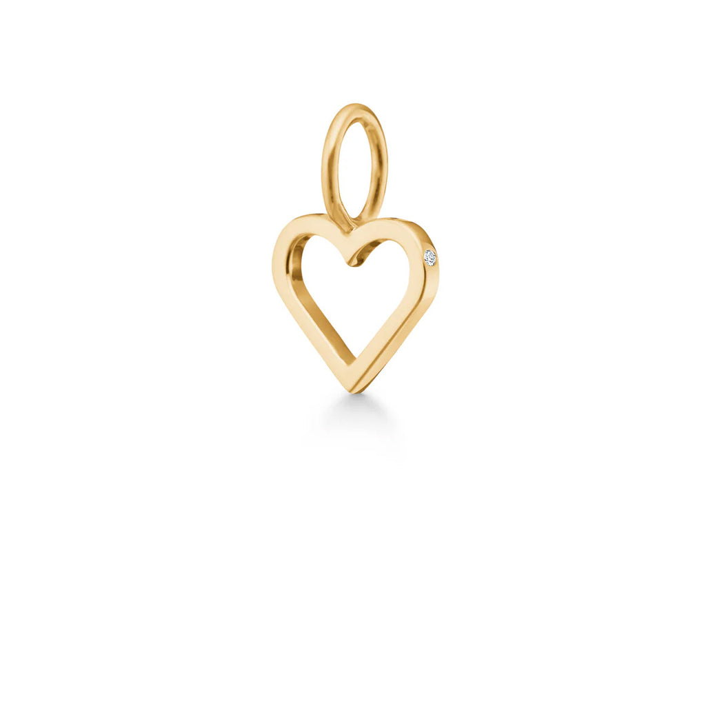 Symbols Open Heart vedhæng - 18kt Rødguld