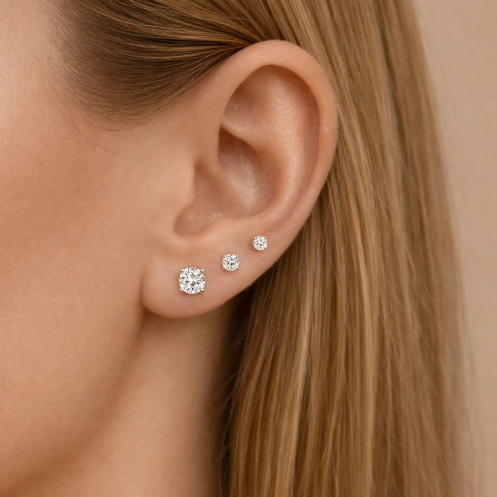 Sølv Ørestikker 3-4-5mm