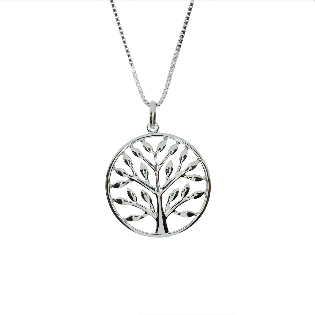 Sølv Mega Livets Træ Halskæde