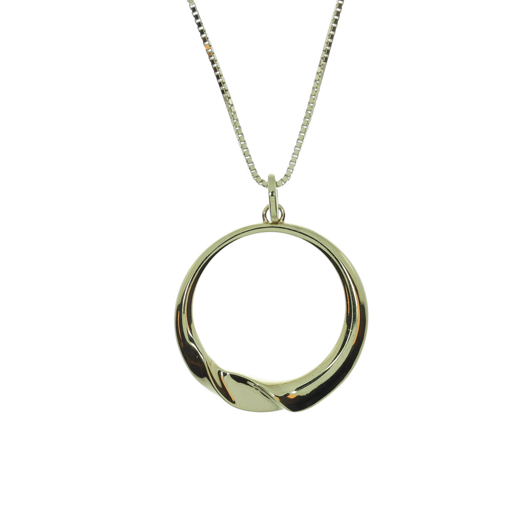 Forgyldt Cecilie Cirkel Halskæde