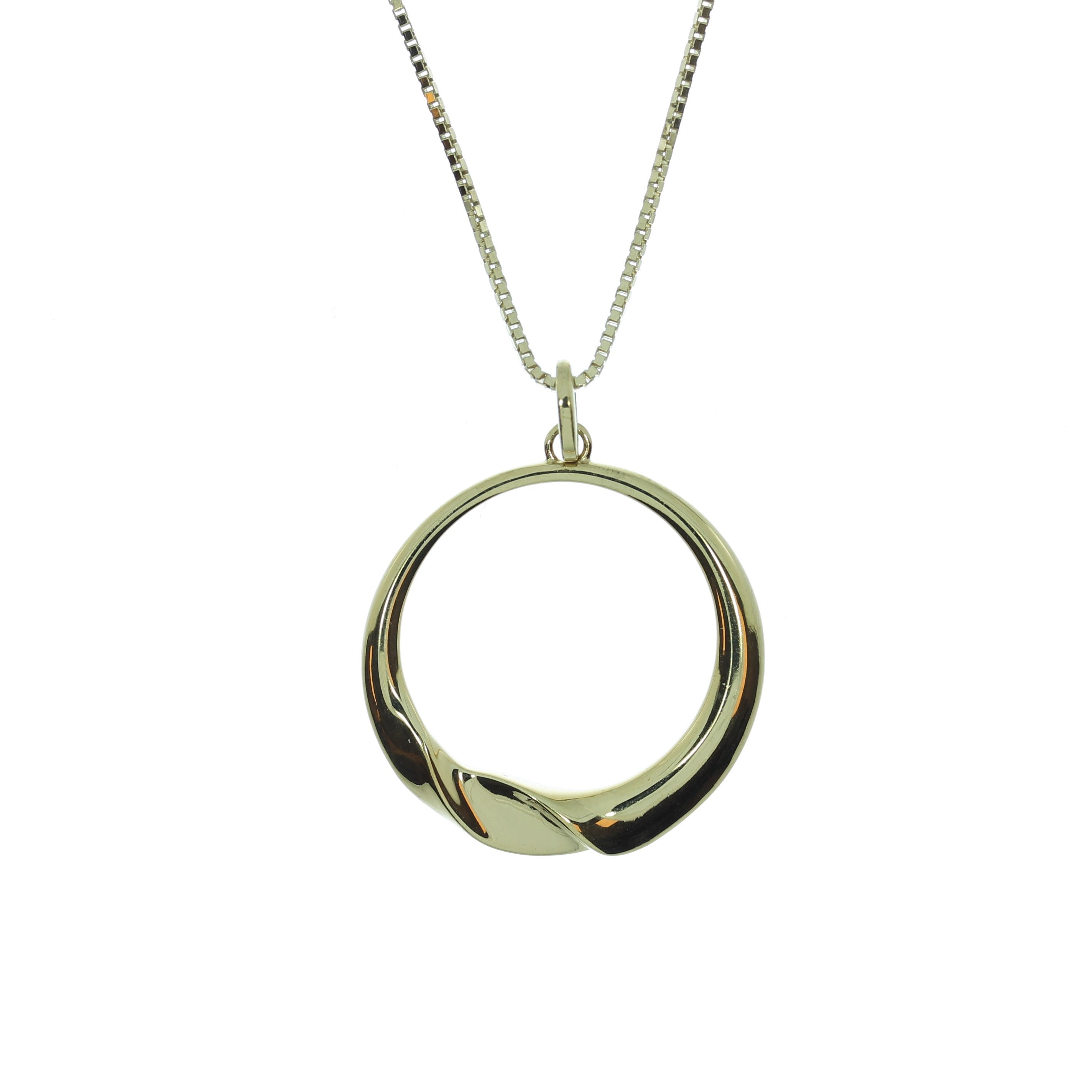 Forgyldt Cecilie Cirkel Halskæde