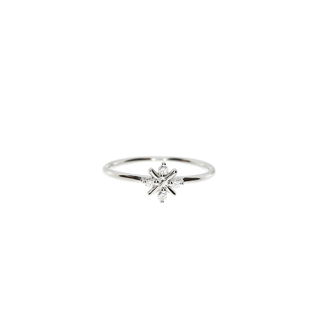 Sølv Snefnug Ring