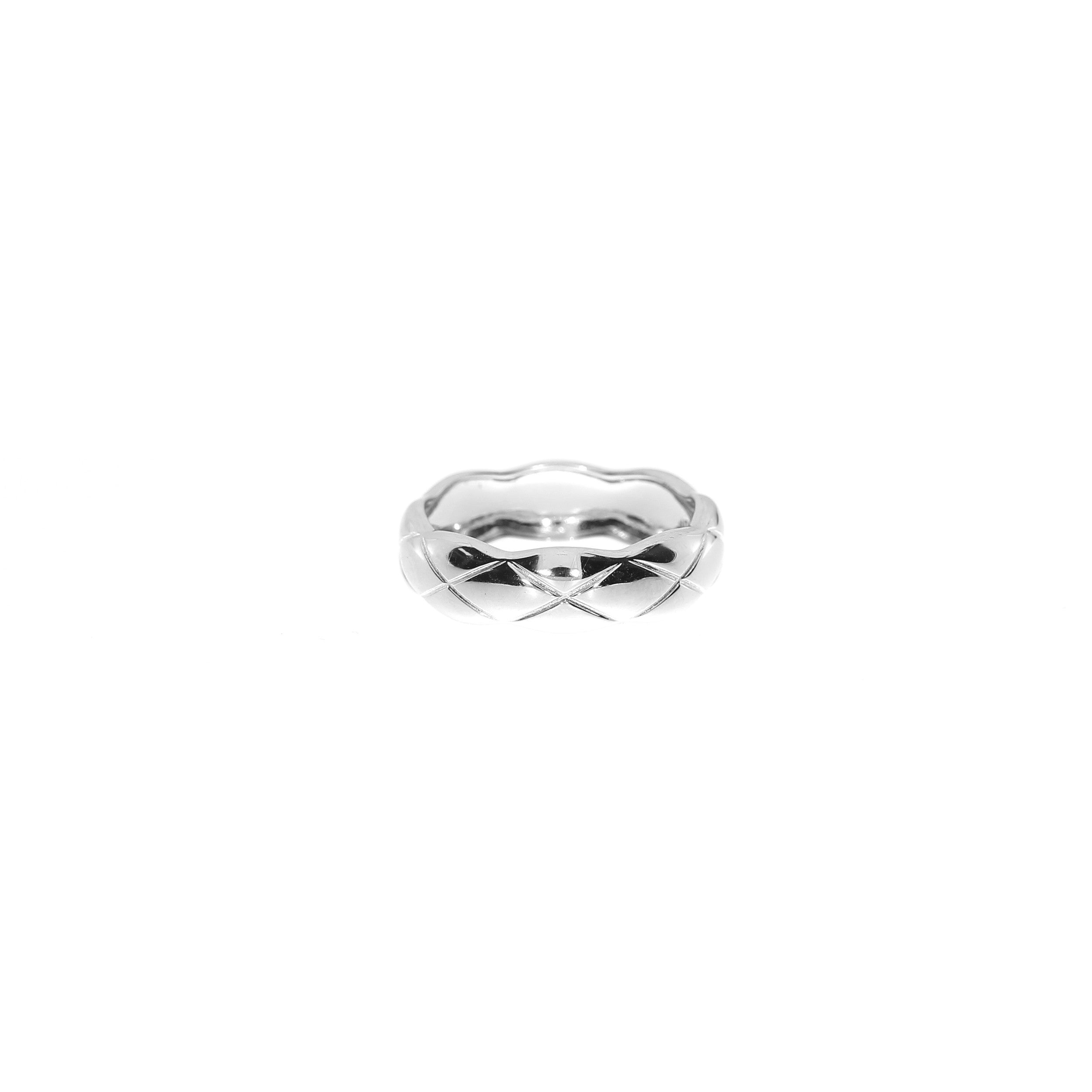 Sølv Elegant Stribet Ring