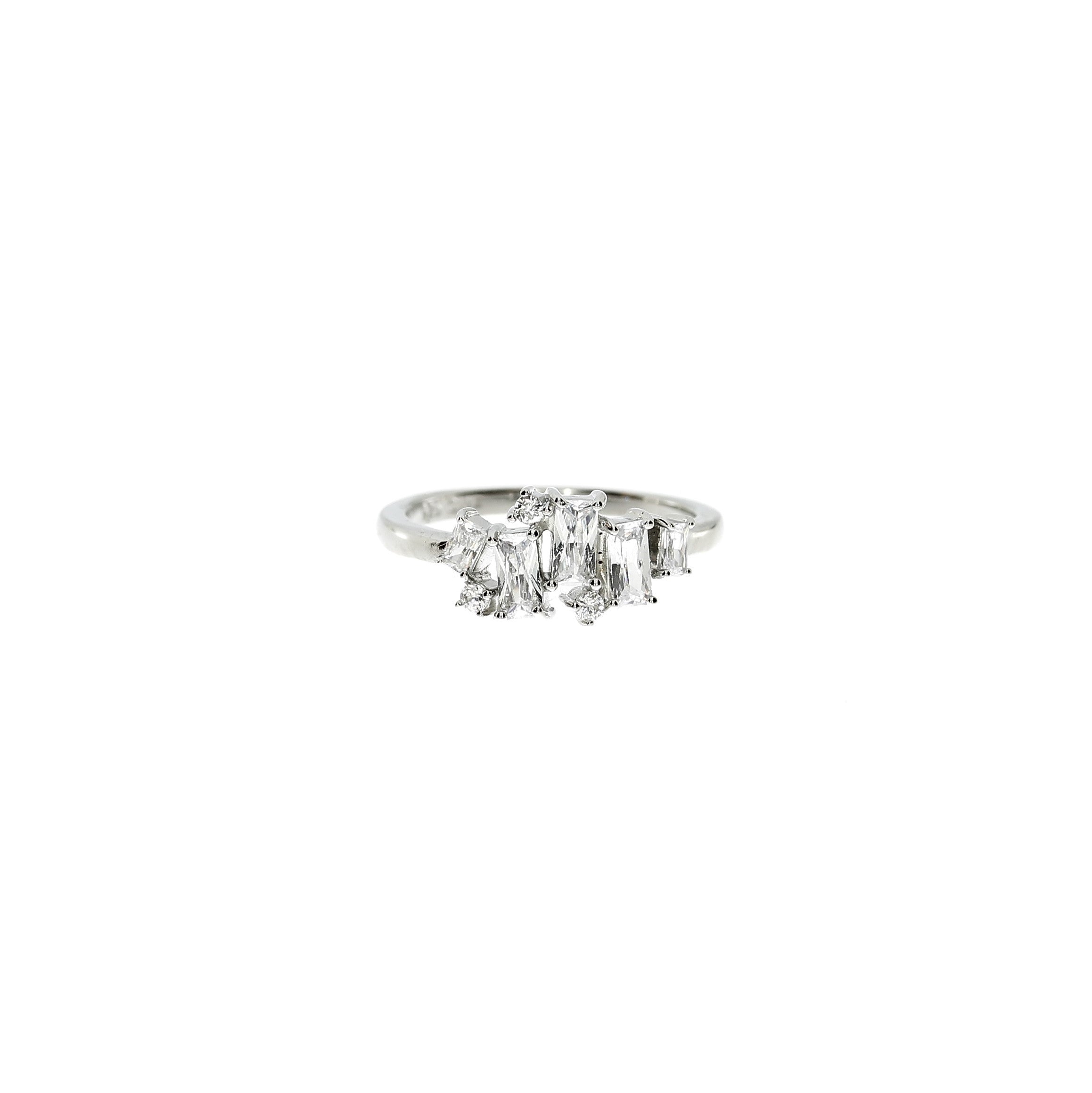 Sølv Baguette Ring