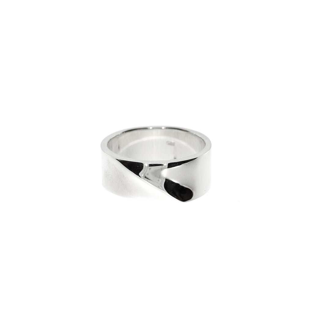 Sølv Bred Classic Ring