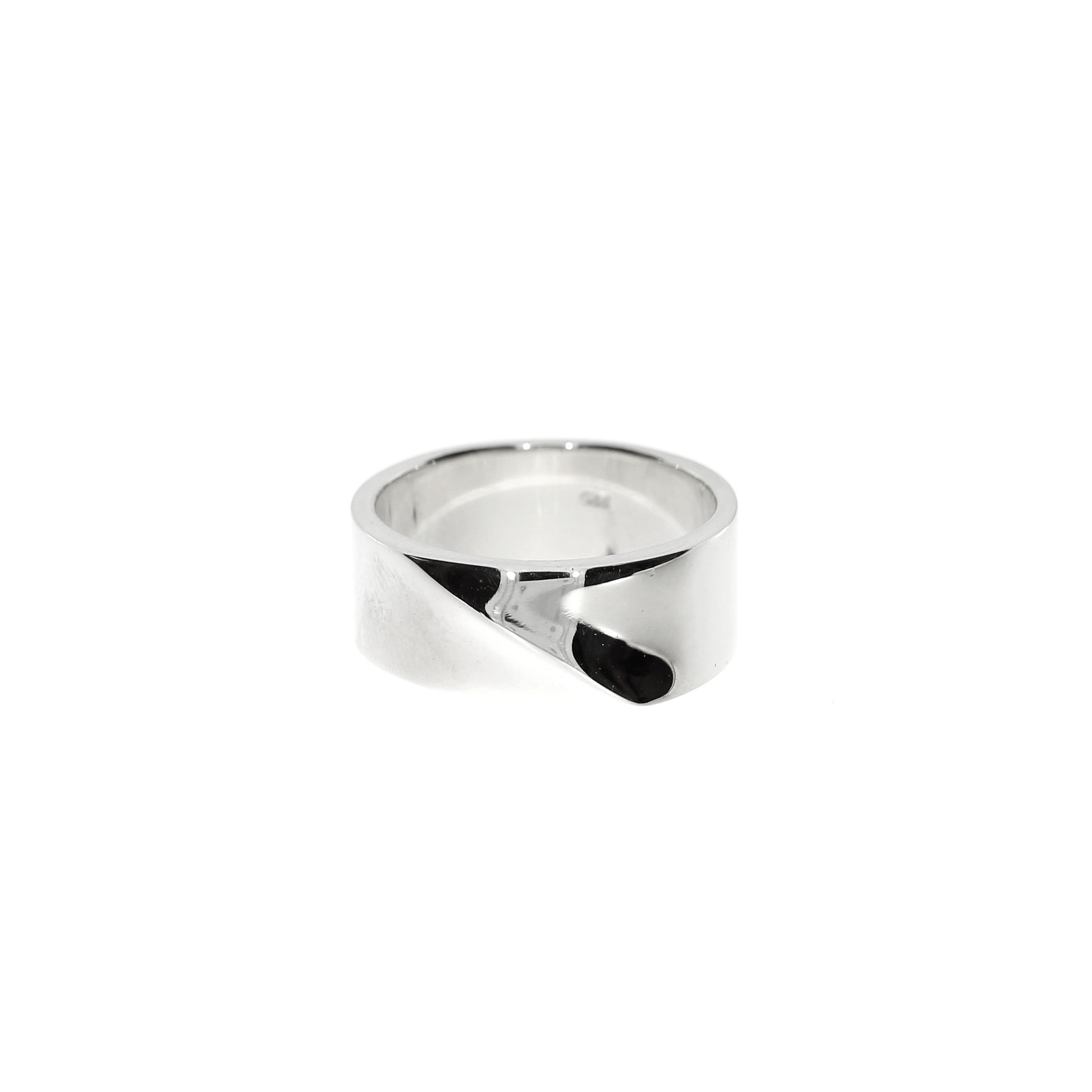 Sølv Bred Classic Ring