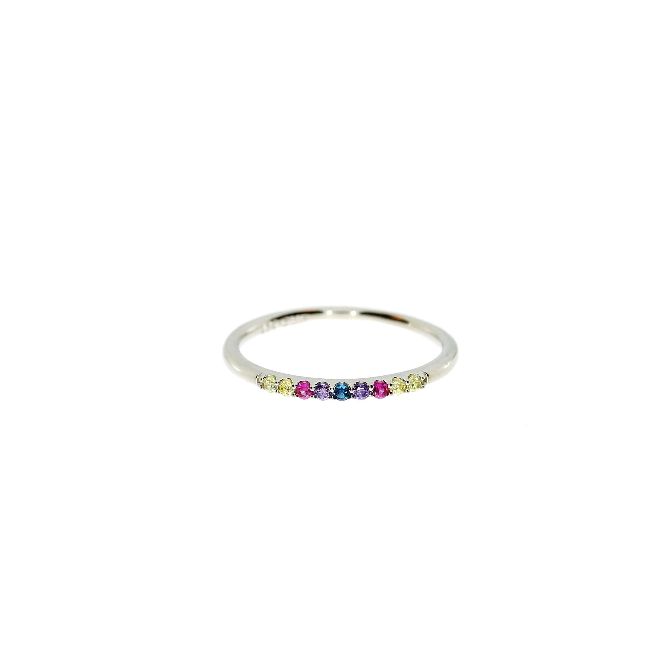 Sølv Multicolor Ring