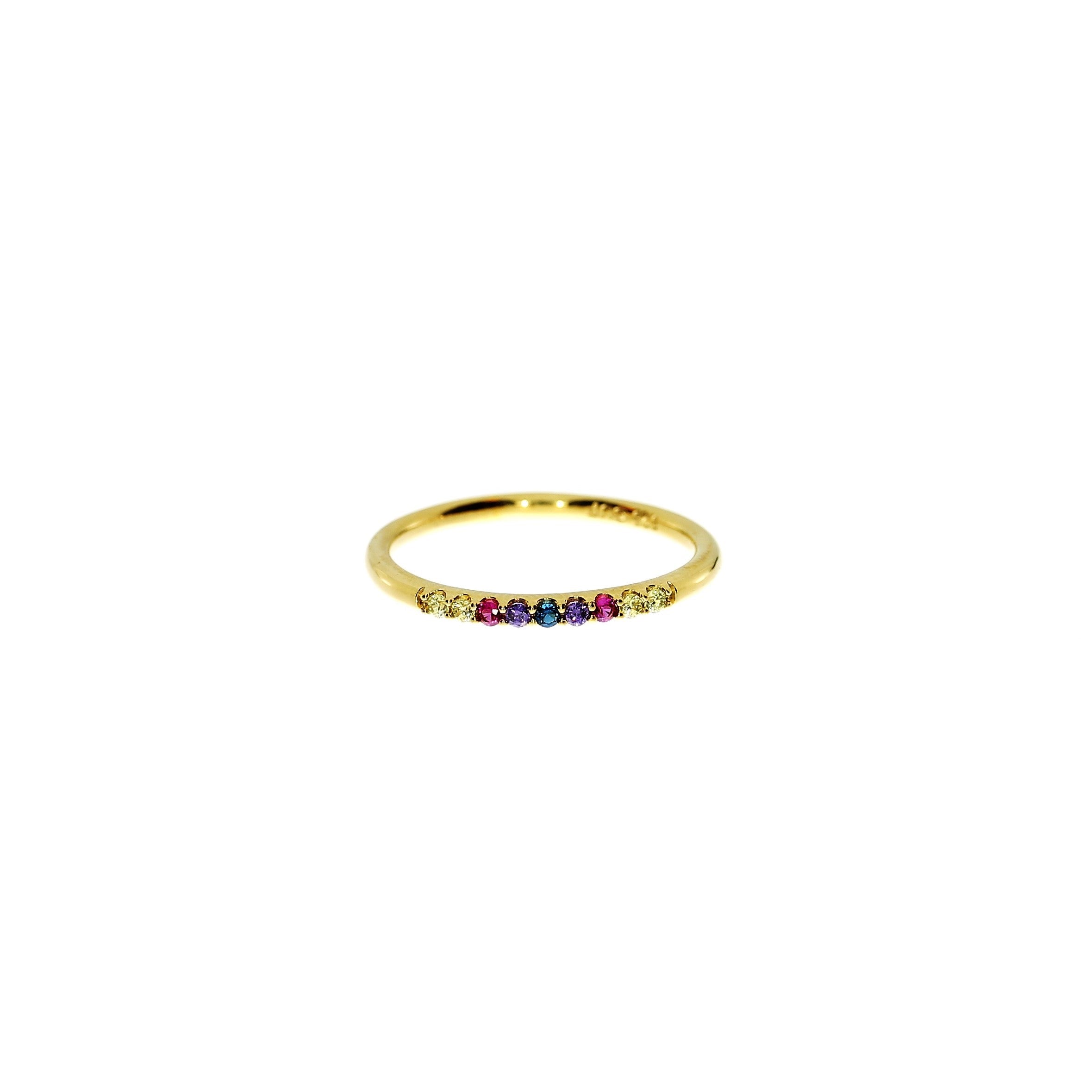 Forgyldt Multicolor Ring