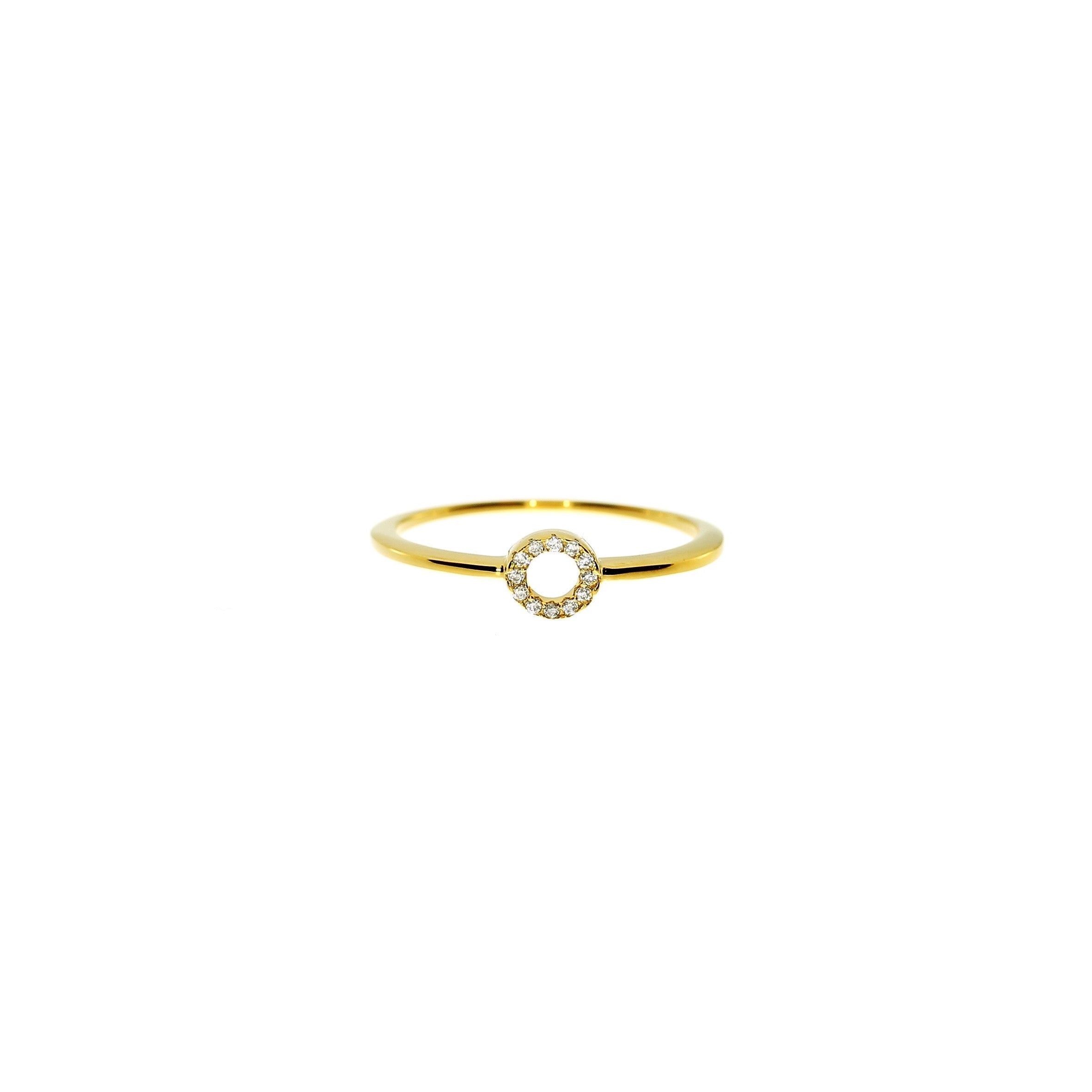Forgyldt Cirkelring Mini