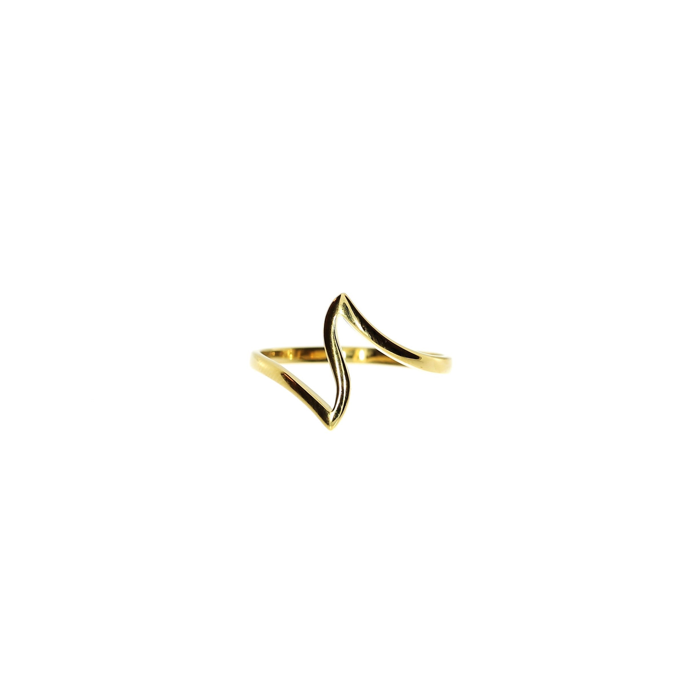 Forgyldt Zigzag Elegance Ring