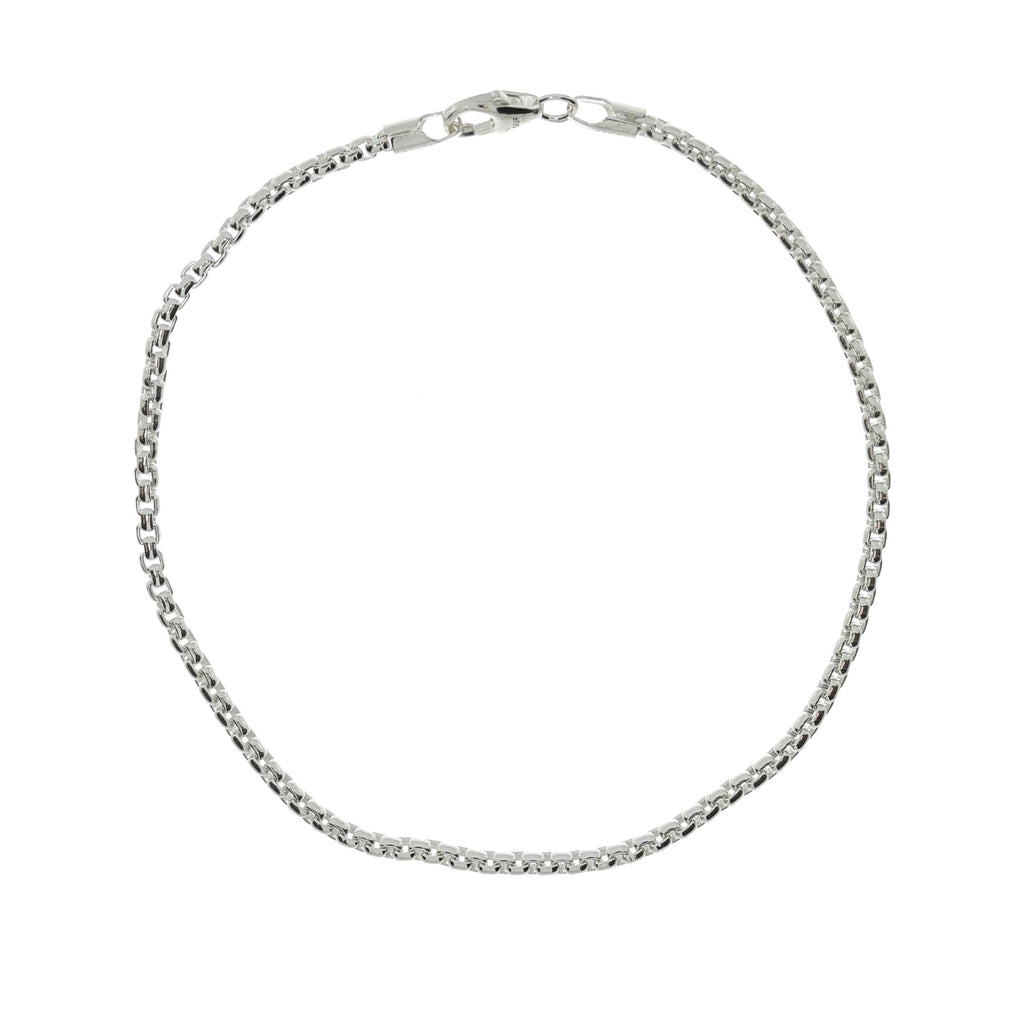 Sølv Flettet Lænke Armbånd Small