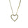 9 Karat Brillant Hjerte Vedhæng