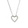 9 Karat Hvidgulds Brillant Hjerte Vedhæng