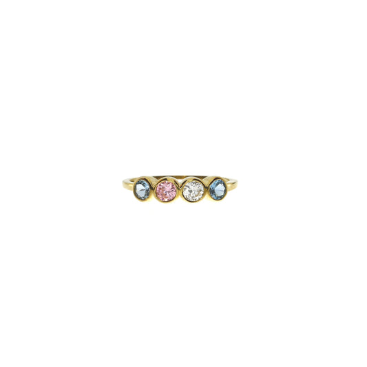 Ring - 8 kt. - Multicolor