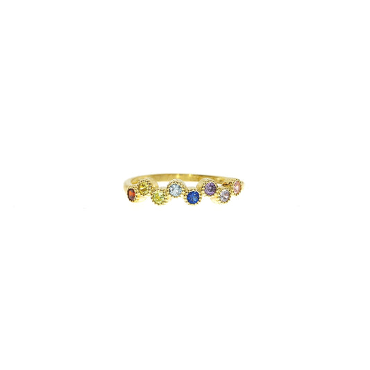 Ring - 8 kt. - Multicolor