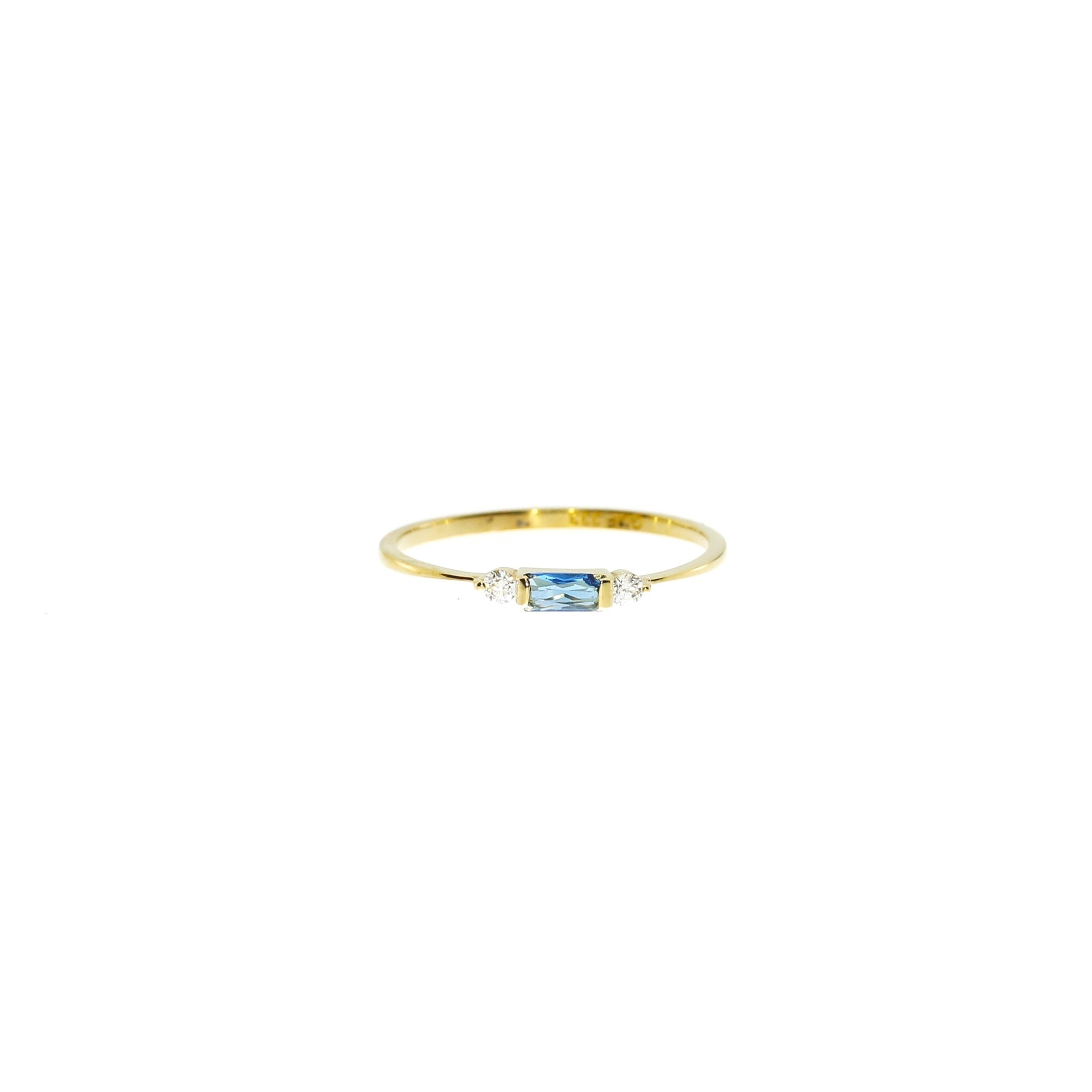 8 Karat Safir Ring
