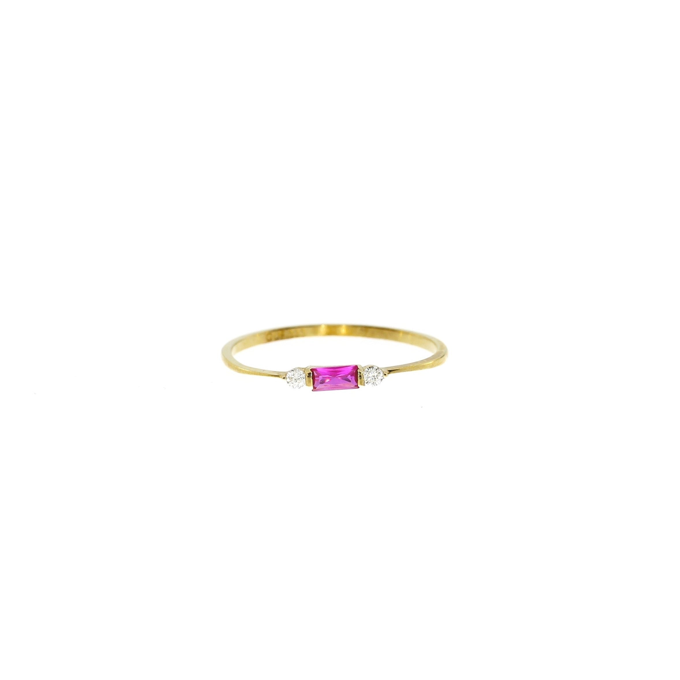 8 Karat Rubin Ring