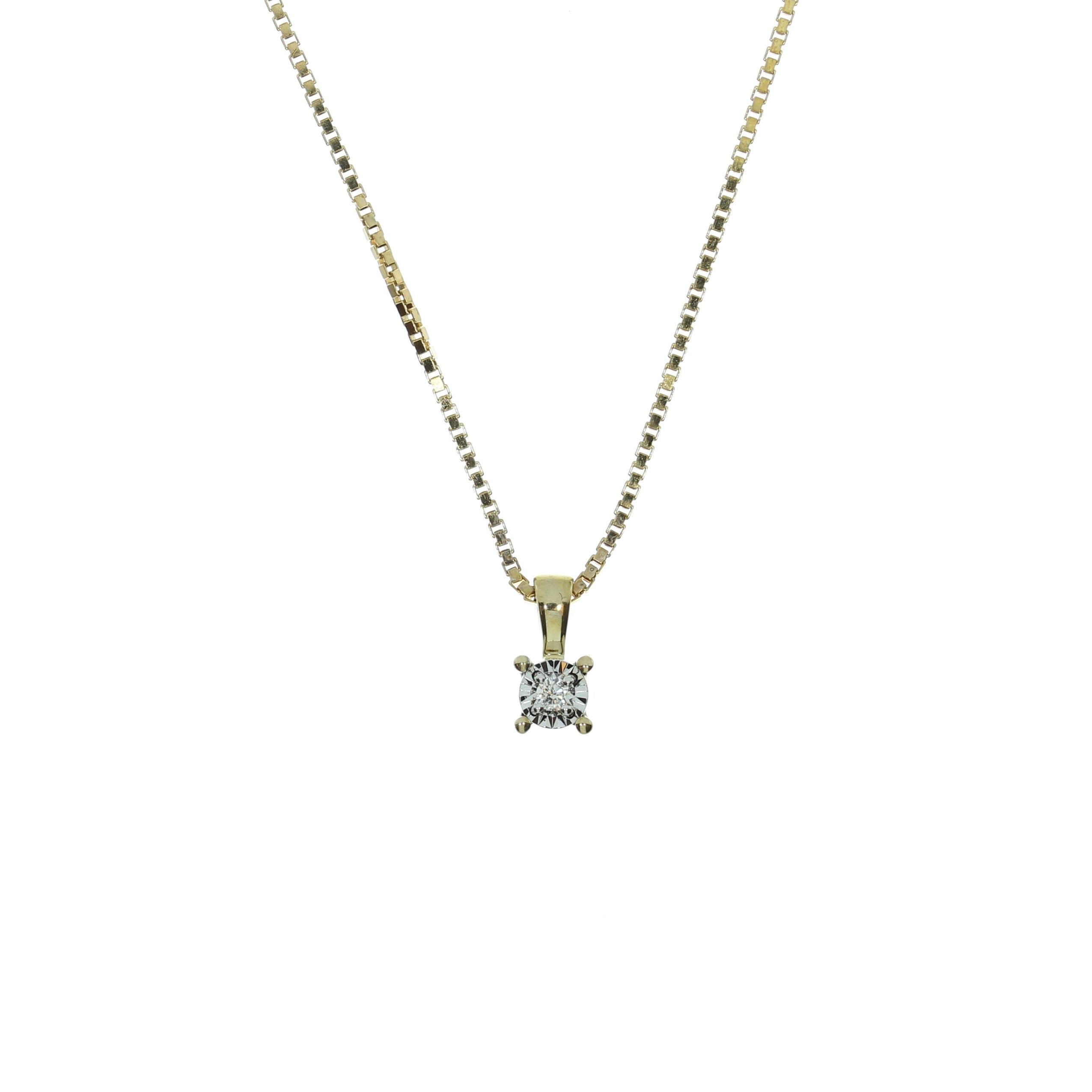 9 Karat Brillant Vedhæng