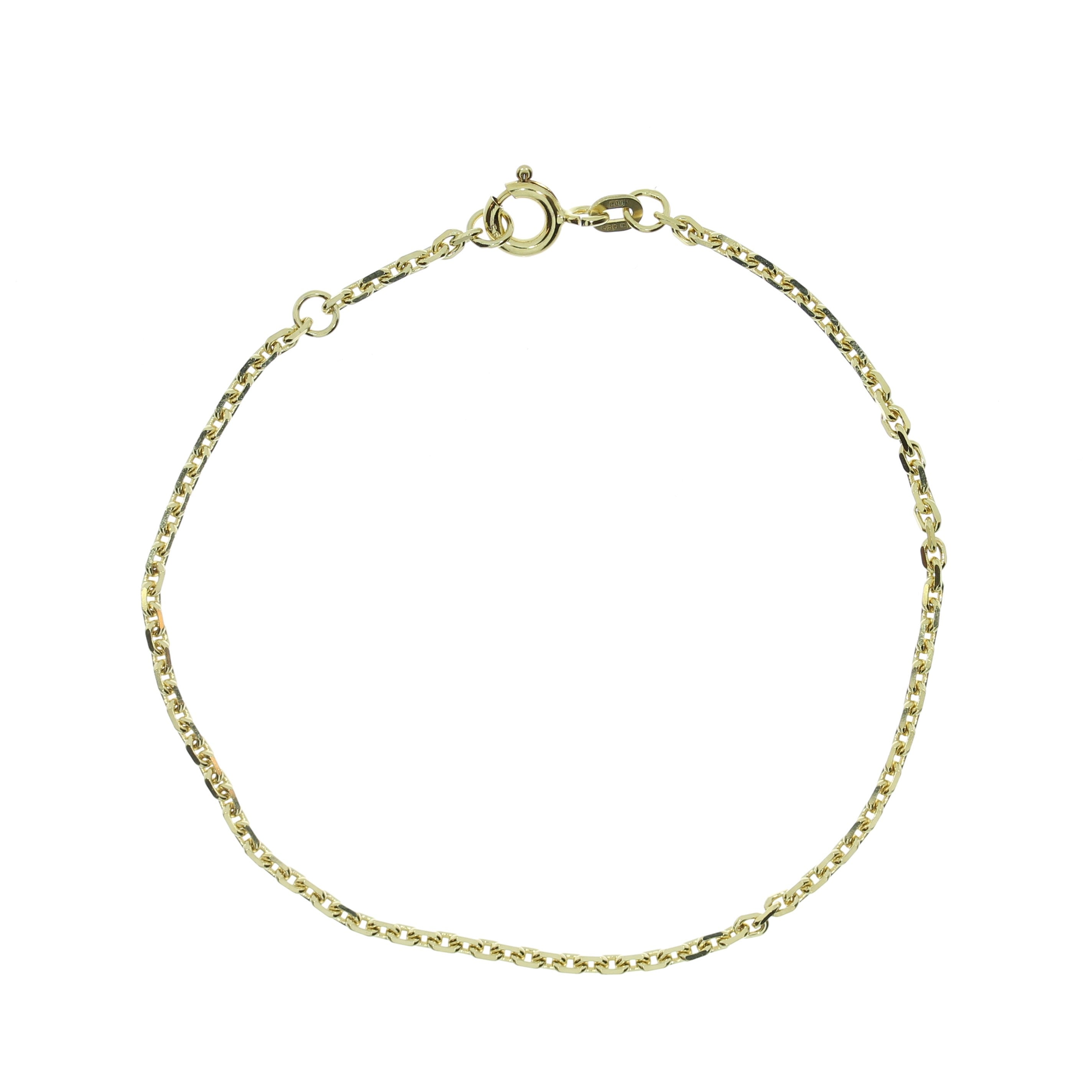 14 Karat Anker Facet Armbånd