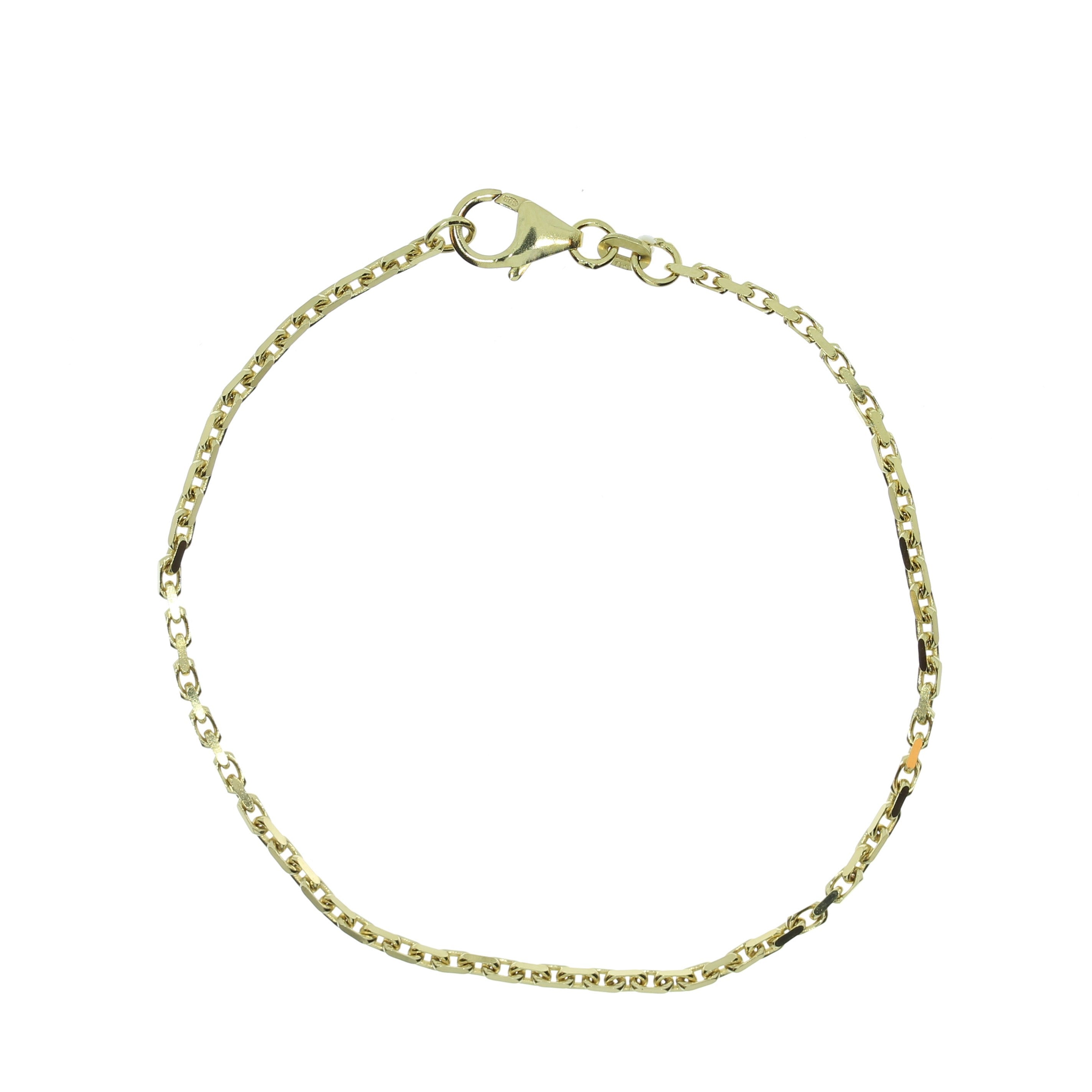 14 Karat Anker Facet Armbånd