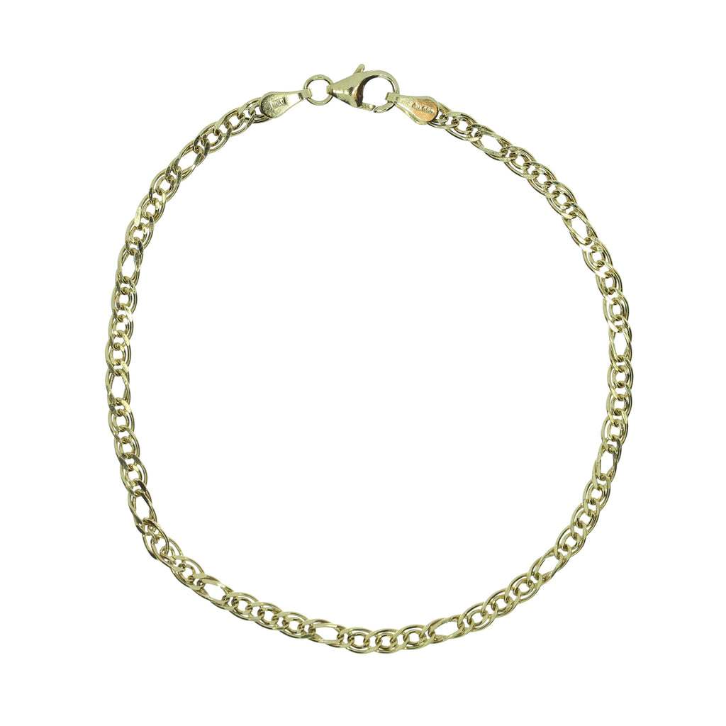 14 Karat Figaro Armbånd