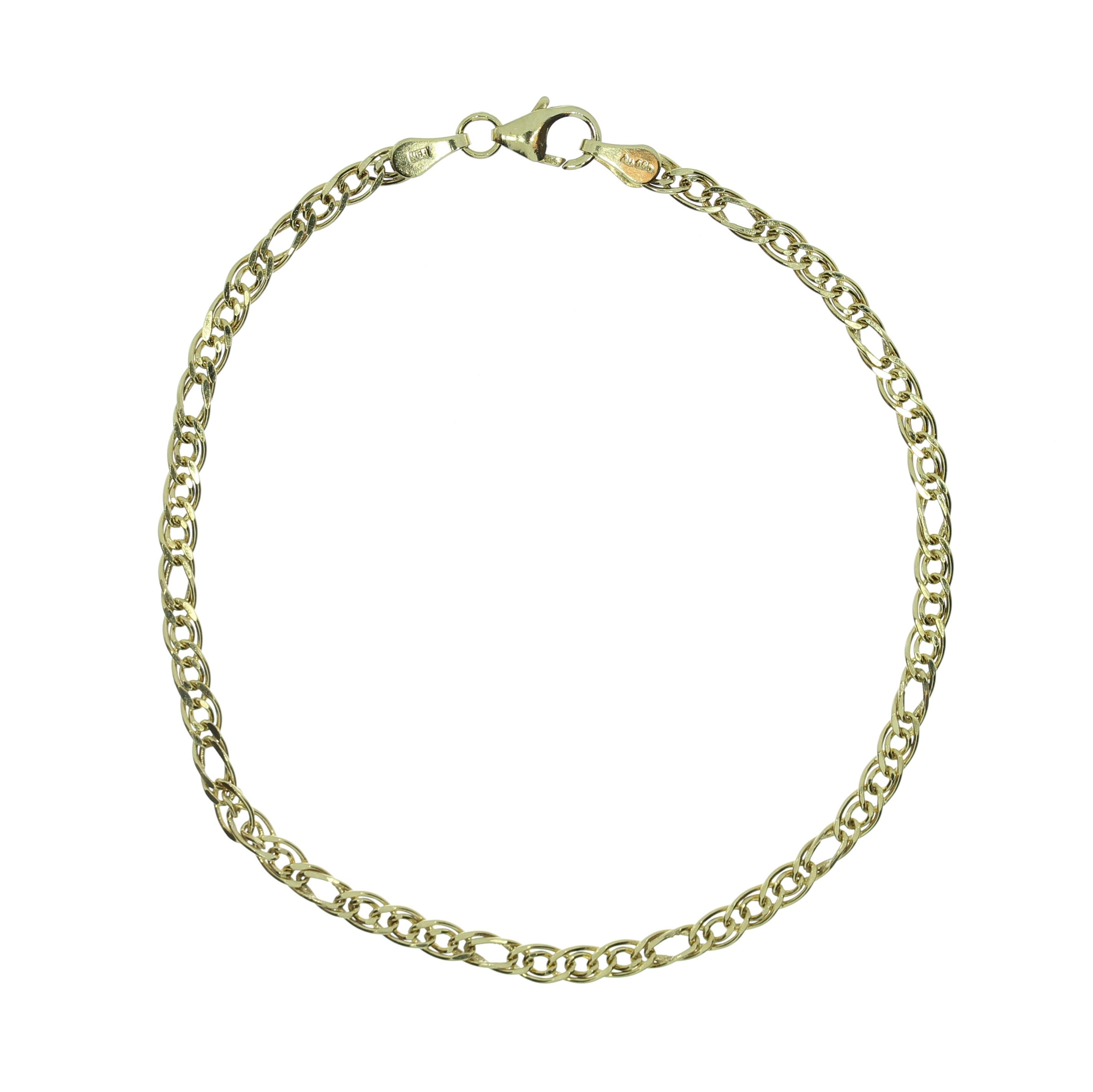 14 Karat Figaro Armbånd