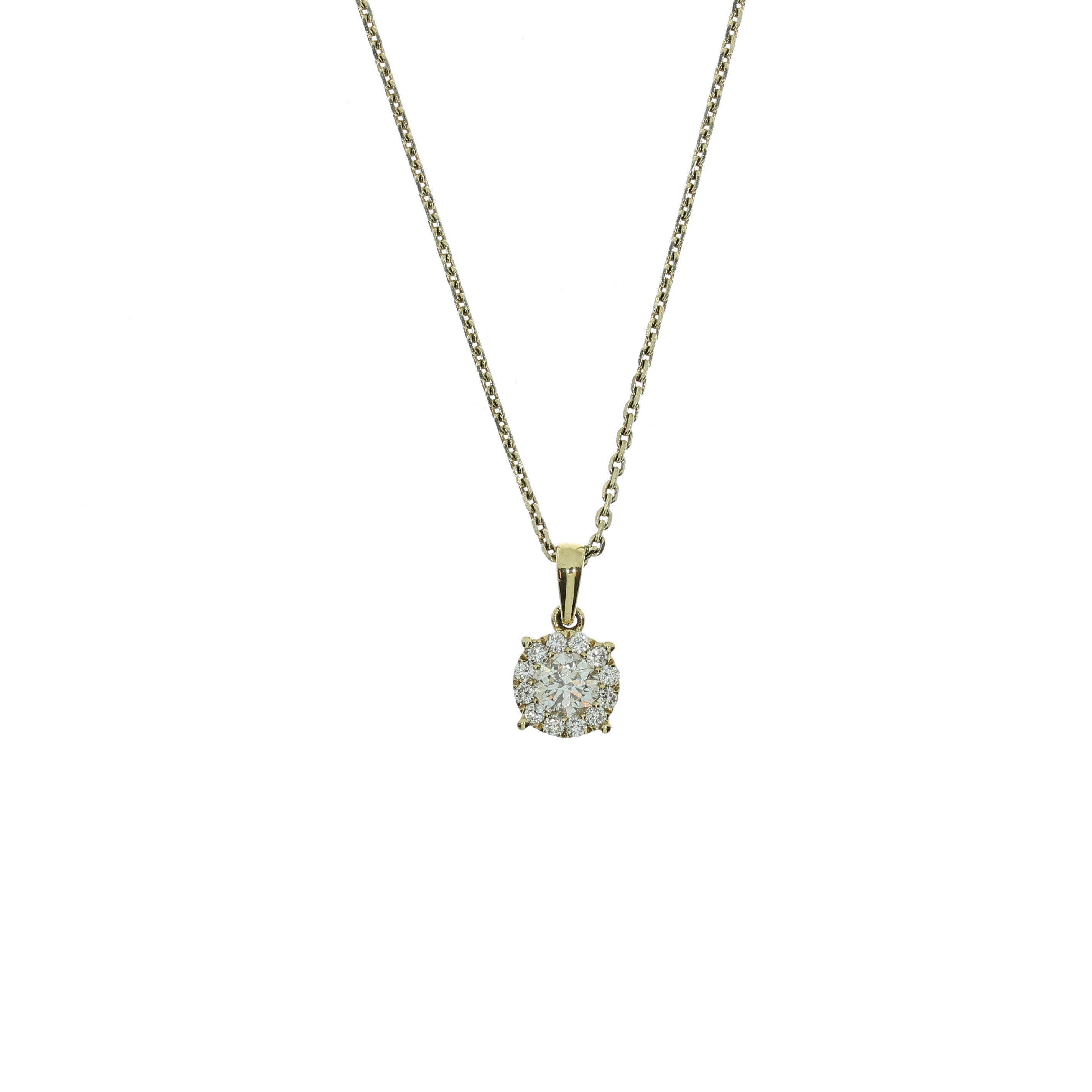 14 Karat Brillant Pavé Vedhæng
