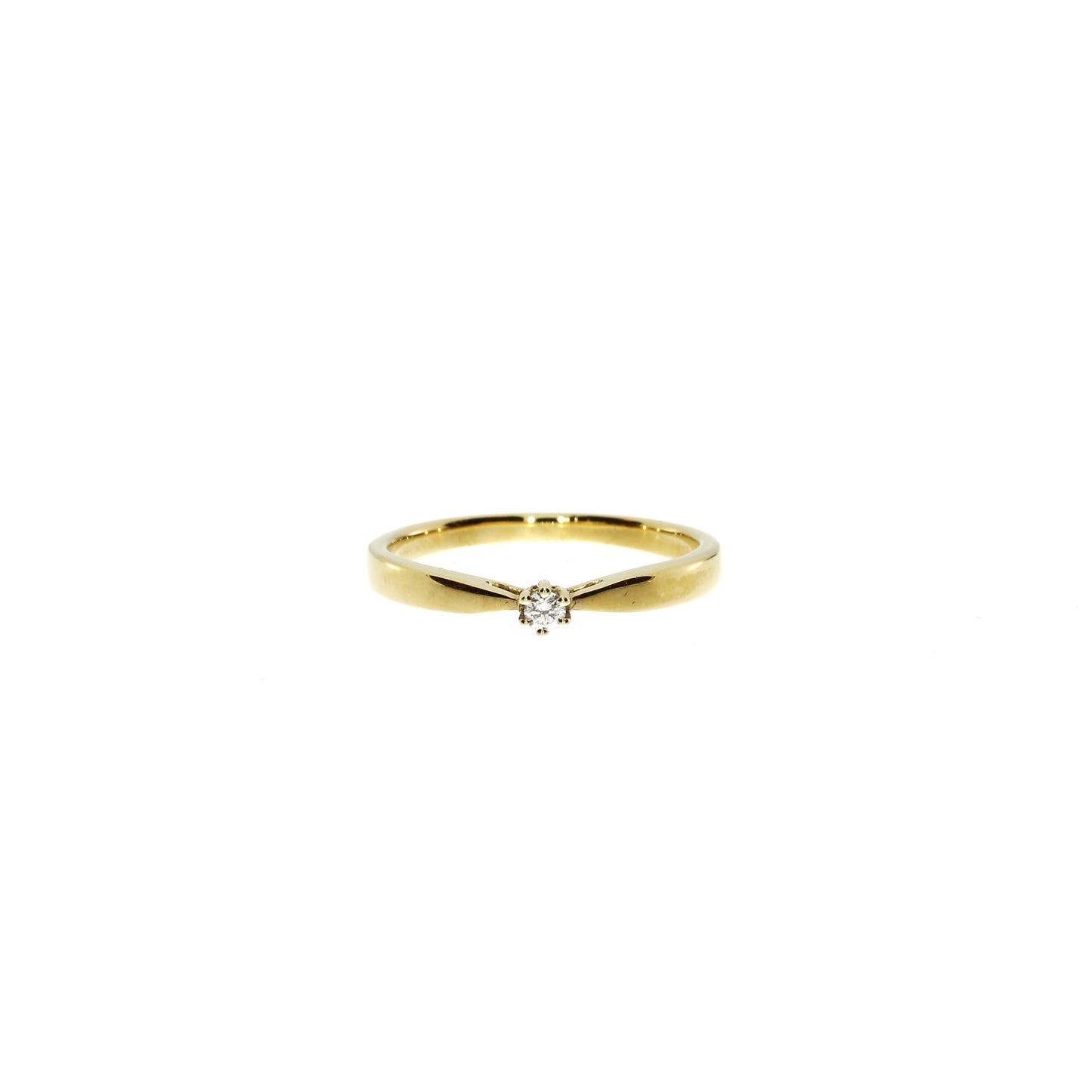 Ring - 14 kt.  - Solitaire - Diamant