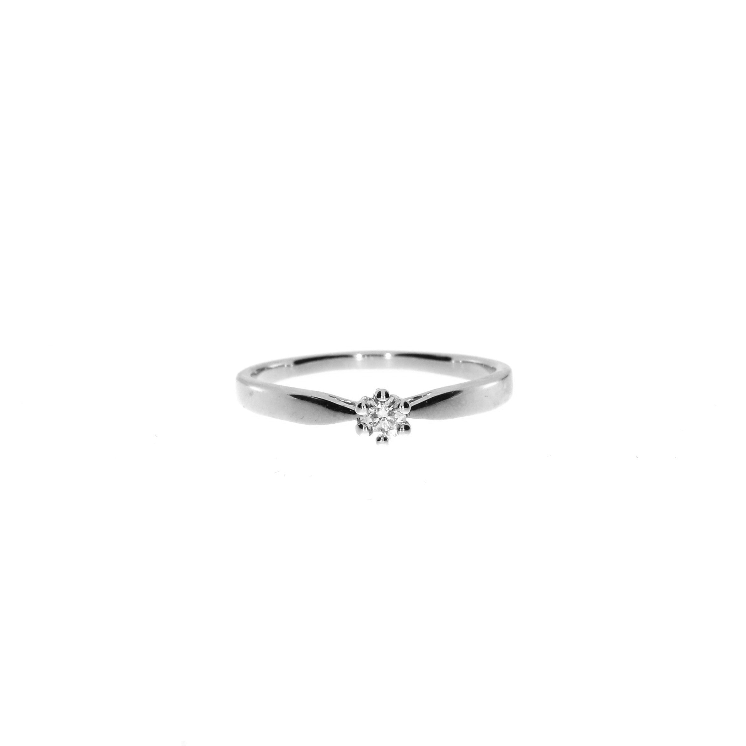 14 Karat Hvidguld Estelle Ring 0,15 ct.