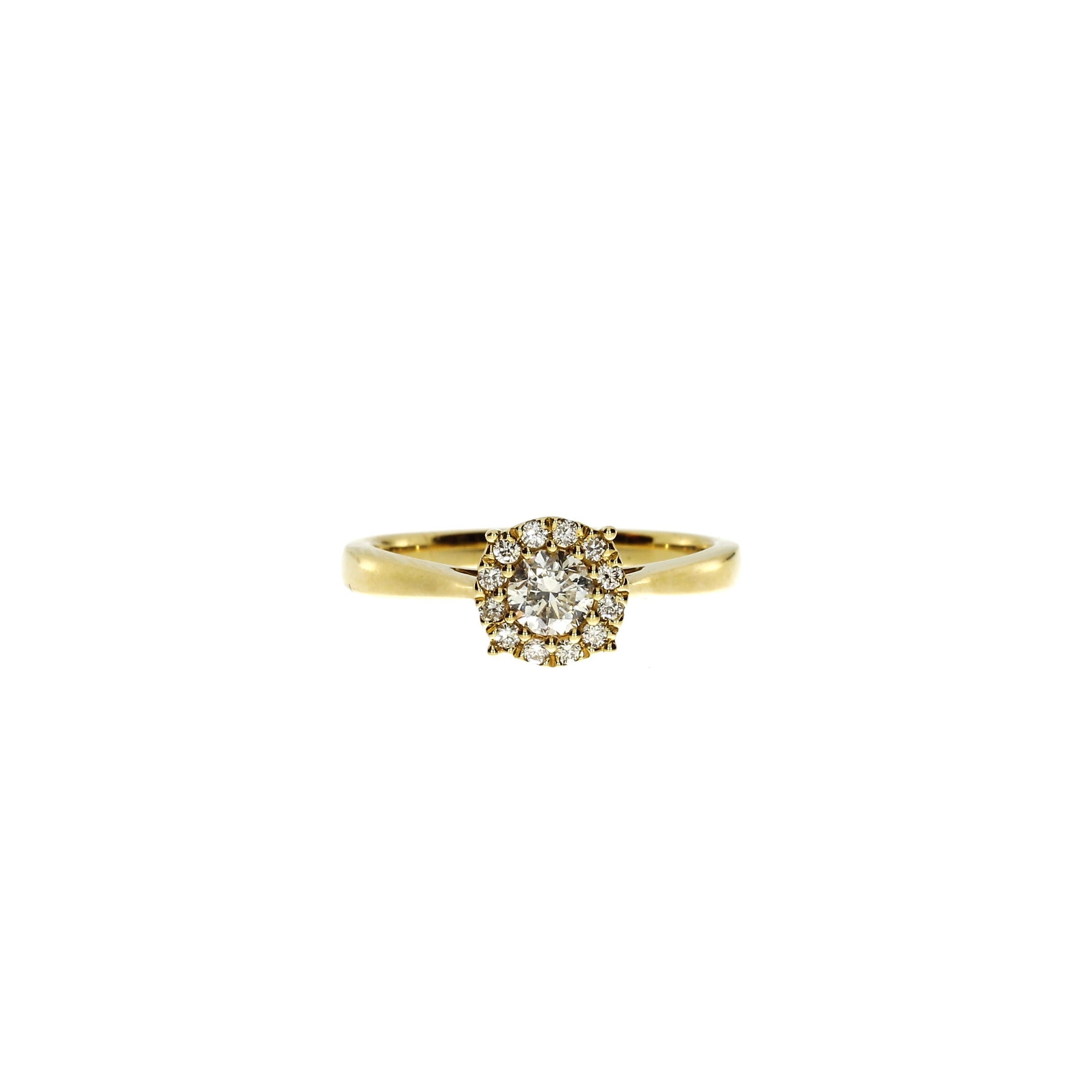 14 Karat Roset Ring 0,35 ct.
