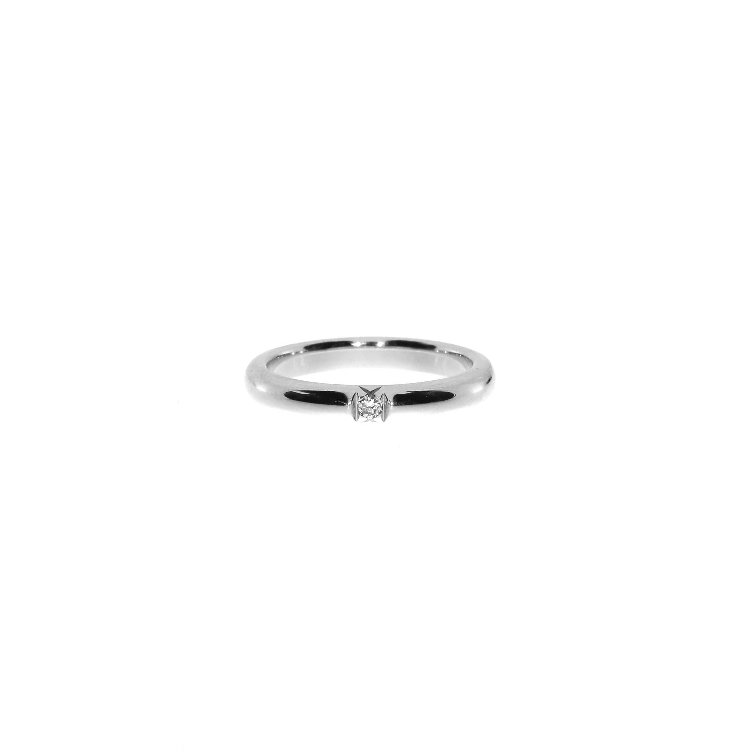 14 Karat Hvidguld Gloria Ring 0,03 ct.