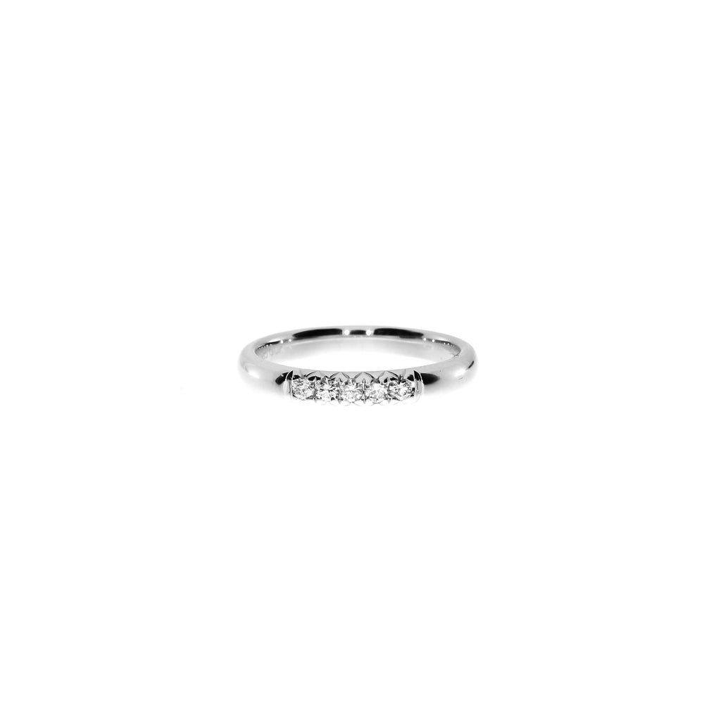 14 Karat Hvidguld Gloria Ring 0,15 ct.