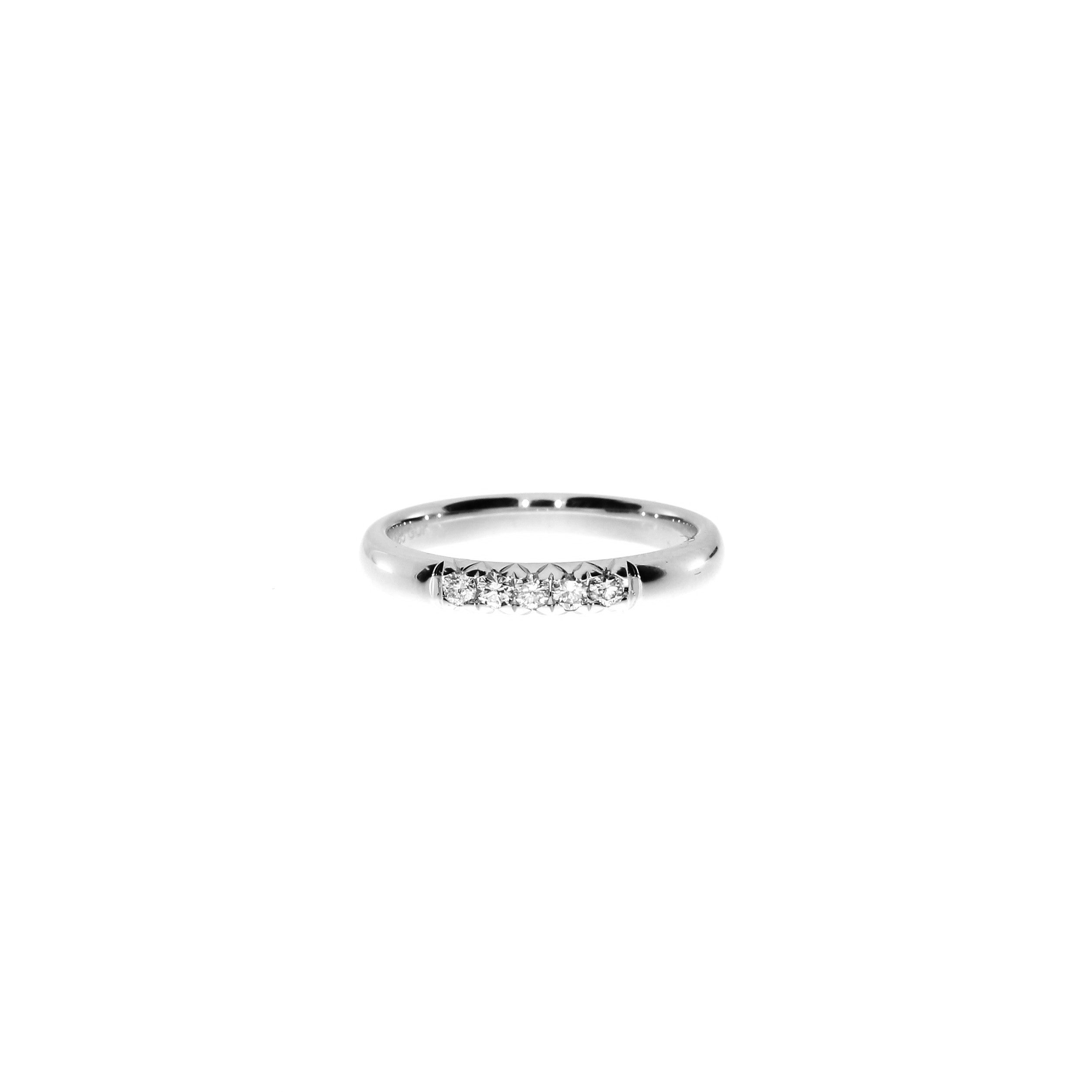 14 Karat Hvidguld Gloria Ring 0,15 ct.