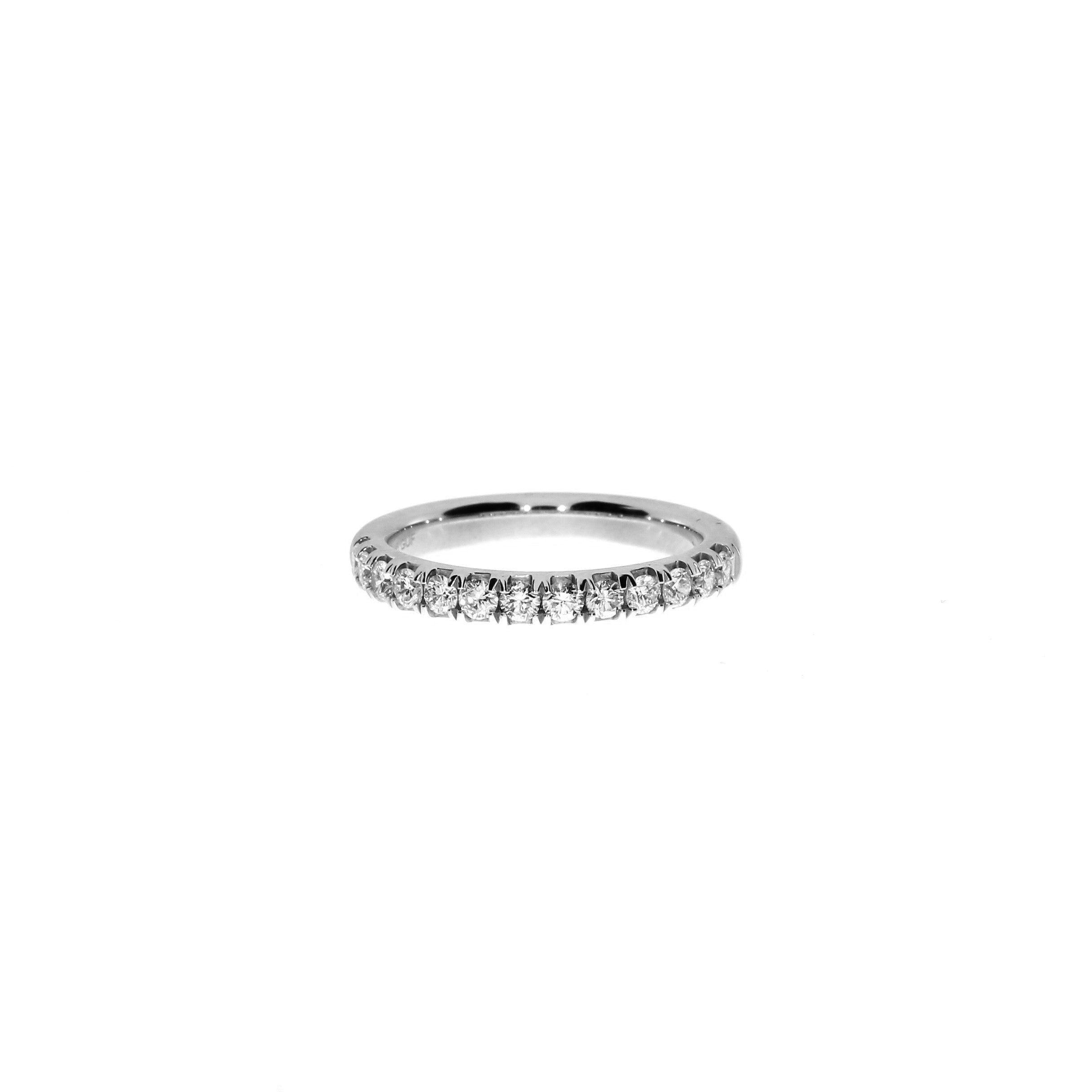 14 Karat Hvidguld Alliancering 0,50 ct.
